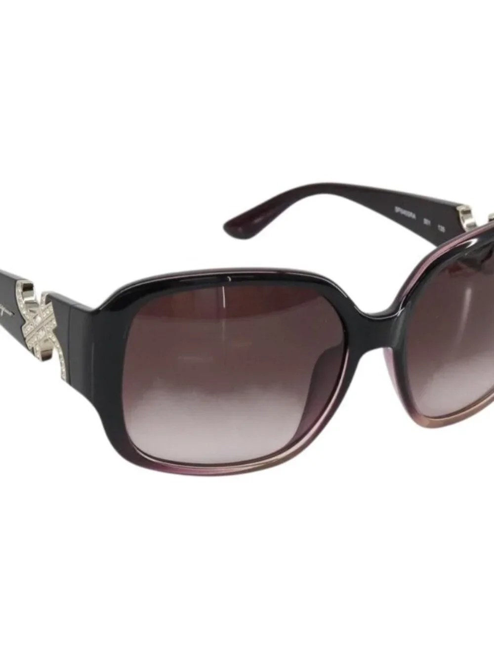 Salvatore Ferragamo Gancini Sunglasses plastic Purple Auth 180951M